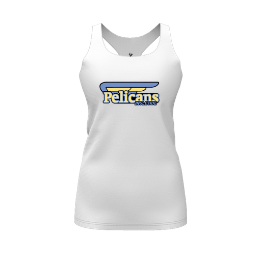 [FT0TRBWH-FYS-LOGO1] Decker Racerback Tank Top (Female Youth S, White, Logo 1)
