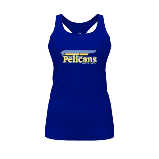 [CUS-DFW-RCBK-PER-RYL-FYS-LOGO1] Racerback Tank Top (Female Youth S, Royal, Logo 1)