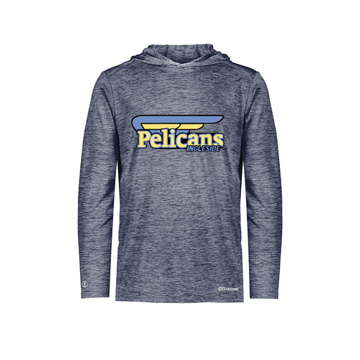 [FOLHCGNV-AS-LOGO1] Decker Men's Charge Hoodie (Adult S, Navy, Logo 1)