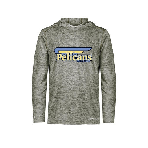 [FOLHCGGY-AS-LOGO1] Decker Men's Charge Hoodie (Adult S, Gray, Logo 1)