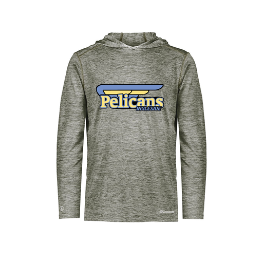 [FOLHCGGY-YS-LOGO1] Decker Youth Charge Hoodie (Youth S, Gray, Logo 1)