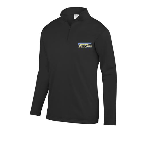 [DFW-FFQZ-BLK-AS-LOGO1] Men's FlexFleece 1/4 Zip (Adult S, Black, Logo 1)