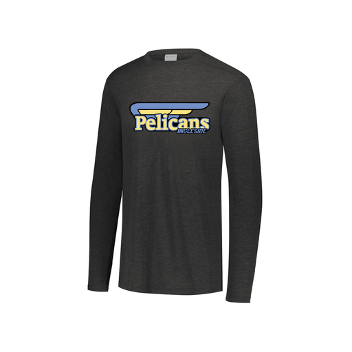 [FTLCUBBK-YS-LOGO1] Decker Youth Tri-Blend T-Shirt - Long Sleeve (Youth S, Black, Logo 1)